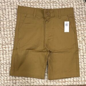 Old Navy boys Brown Flat Front Shorts
